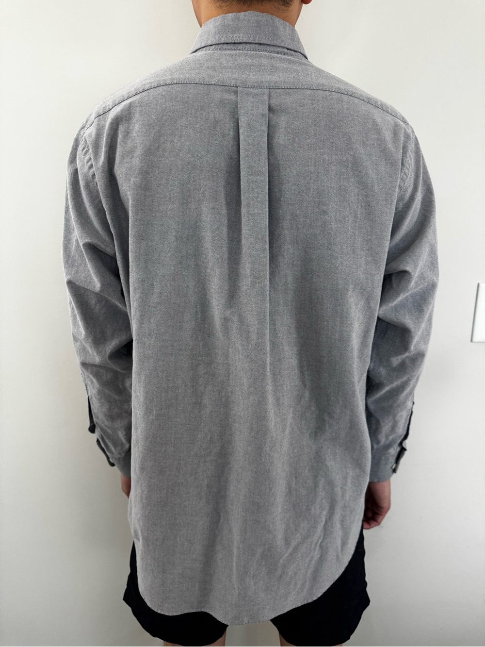 Chaps Men's Light Gray Button-Up Shirt Jacket